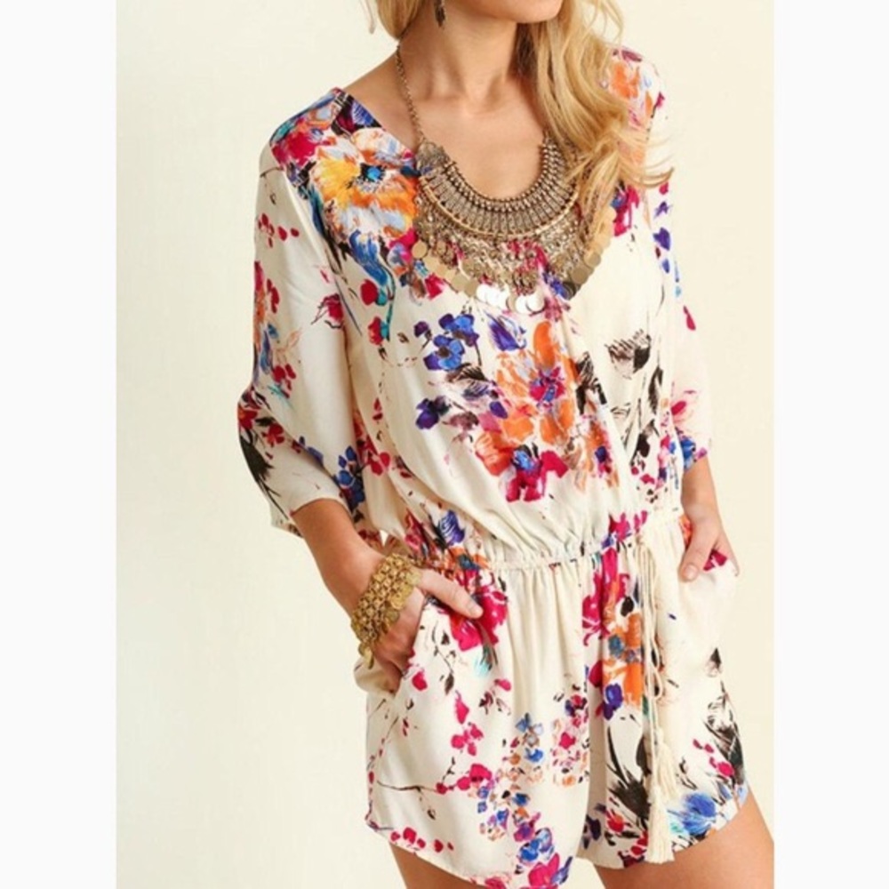 Umgee Floral Romper